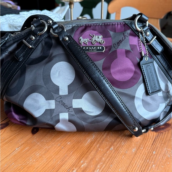 Coach Handbags - Coach Women's Black and Purple Bag